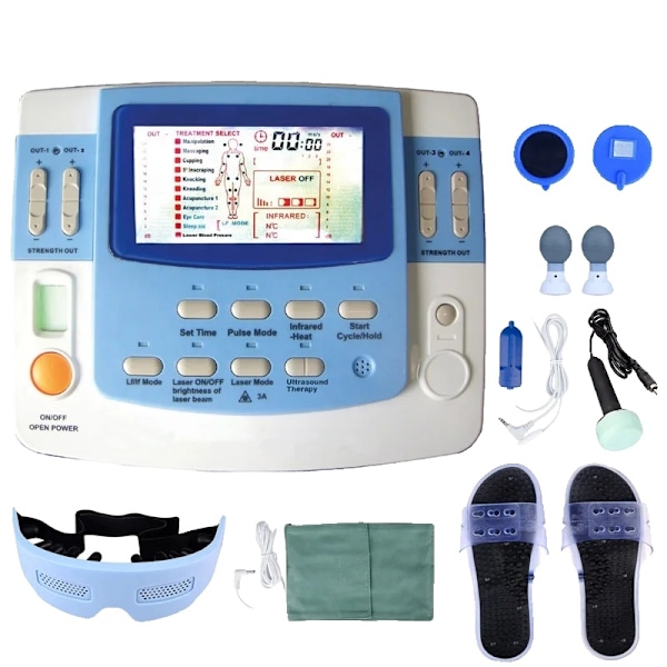 Pulserende elektromagnetisk ultralydsterapi maskine, Tens & Ems fysioterapi, Laser Myostimulator