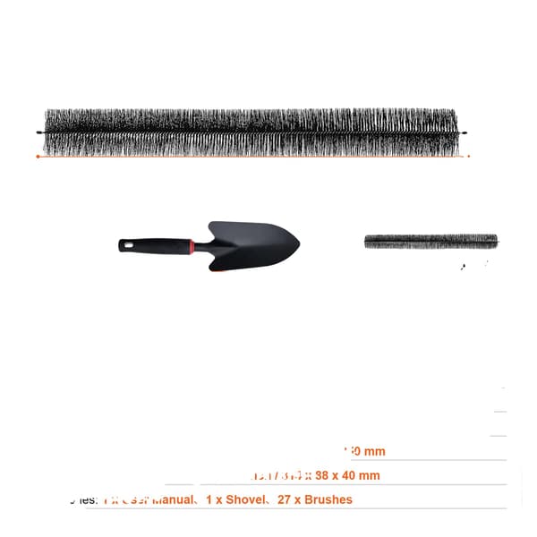 Gutterbørste, 30 ft samlet længde, 4,33 tommer i diameter, 4.33in27pc80ft