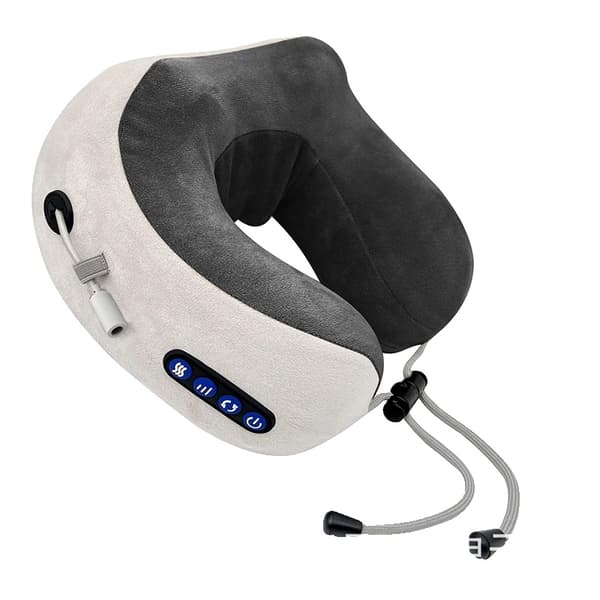 Nakke Massager, Ergonomisk U-Formet Design, Terapeutisk Varmefunktion, GRÅ