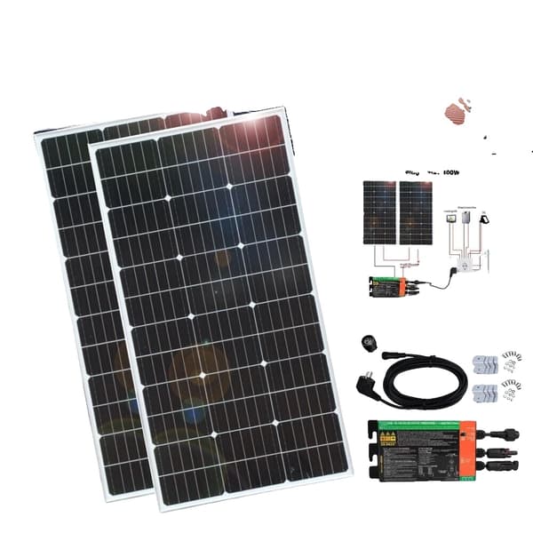 Solpanel, 800W Effekt, Høj Effektivitet, 300w stik og leg