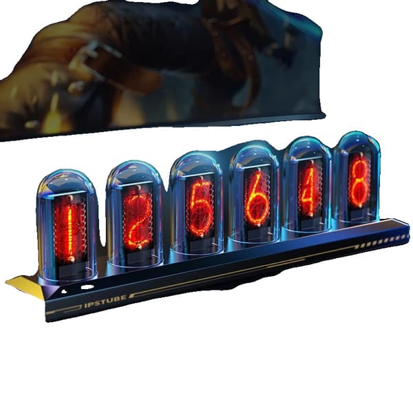 Digital klocka, anpassningsbar display, stilren design, En normal
