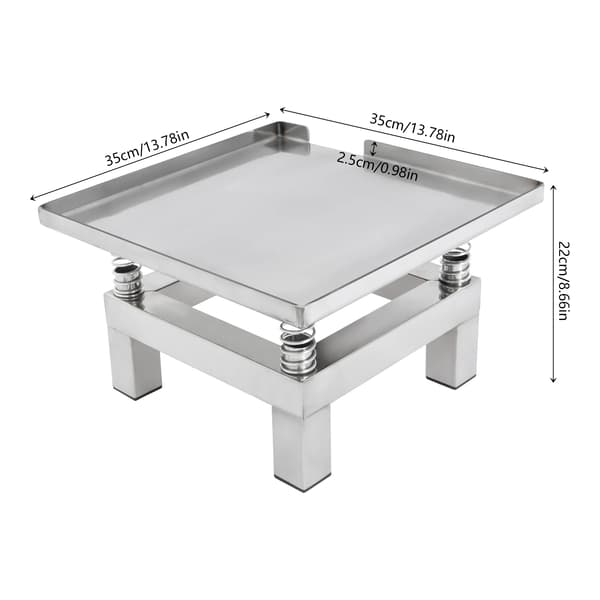 Beton Vibrationsbord, Rustfrit Stål, Effektiv Ydelse, Sølv, EU-stik