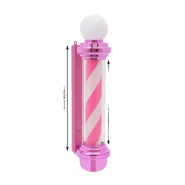 Frisör Bar Lampa, LED Teknik, Väggmonterad Design, Rosa