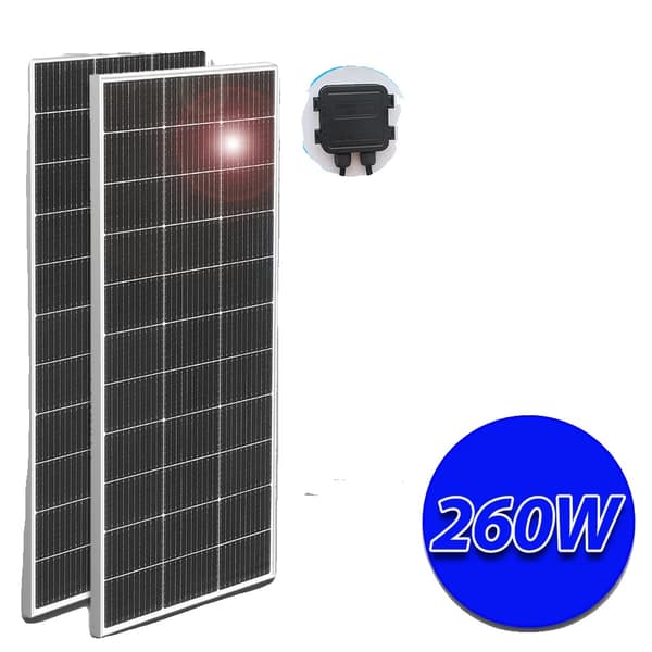 Solpanel, Monokristallint Material, Hög Effektivitet, 260W 1045x550mm