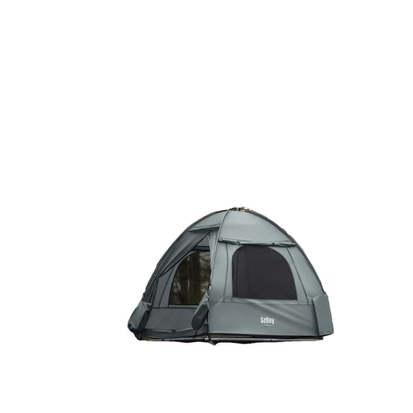 Campingtält, 7-i-1 design, snabb uppsättning, GRÅ