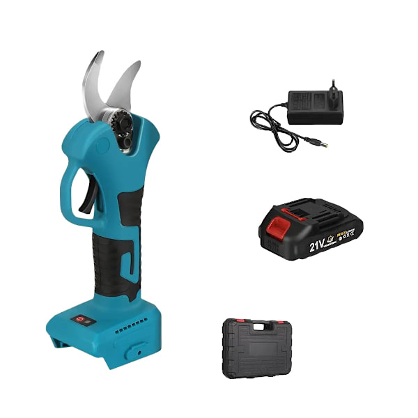 21V Børsteløse Beskæresakse, 1500mAh Batteri, 30mm Skærediameter,Type A 1 Batteri Type A 1 Battery Type A 1 Battery