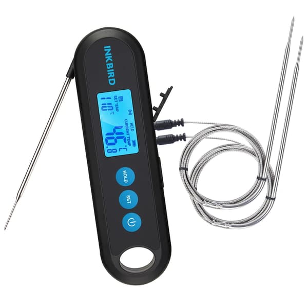Digital kødtermometer, Bluetooth-forbindelse, 2 eksterne prober, 2 Eksterne Prober