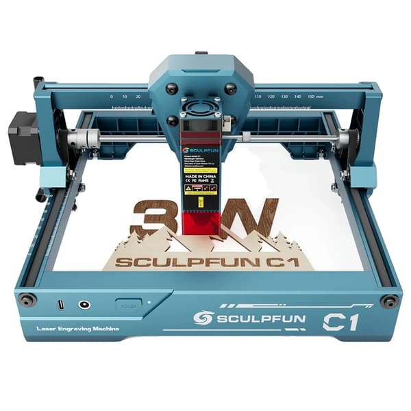 Lasergravyr, Kompakt Design, Precision Gravyr, C1 3W, EU