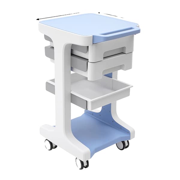 Salonvogn, Tre-niveau Design, Ergonomisk Håndtag, Blå