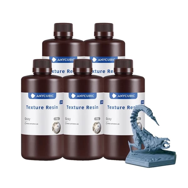 ANYCUBIC Texturharpiks, Matt Finish, Hög Precision,Grå 5 kg