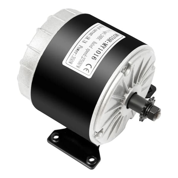 24V DC Børstet Motor, 350W Effekt, 2750 RPM Hastighed, sort