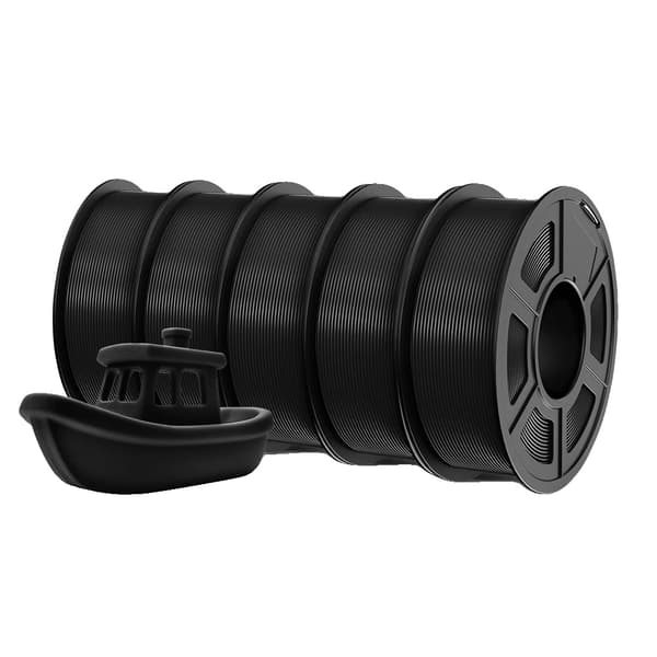 3D-printer filament, høj sejhed, miljøvenlige materialer, PETG 5Sort