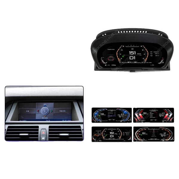 Digital Dashboard, 12,3" HD Skærm, Kompatibel med CCC CIC og NBT EVO, E70 2007-2013