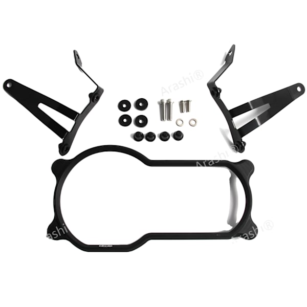 BMW R1250GS Forlygterbeskytter, CNC Bearbejdet, Nem Installation,Sort Black Black