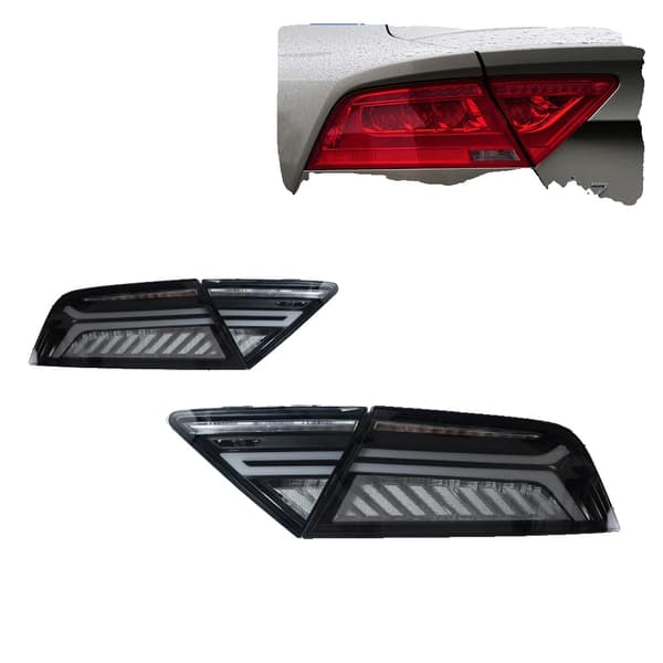 Bakljusmontering, LED-teknik, kompatibel med Audi A7 2011-2014, vit MP, Uppgradera LED stil-a