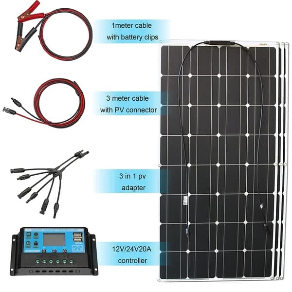 Solpanel, Fleksibelt Design, Høj Effektivitet, 300w solarkit