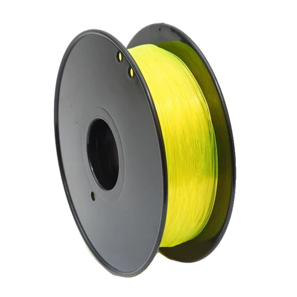 3D-skrivarfilament, Flexibel TPU, Hög Kvalitet, Transparent Gul