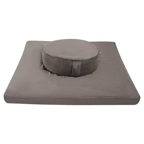 Meditationskudde Set, Ergonomisk Design, Mångsidig för Inomhus-/Utomhusbruk, Ljusgrå