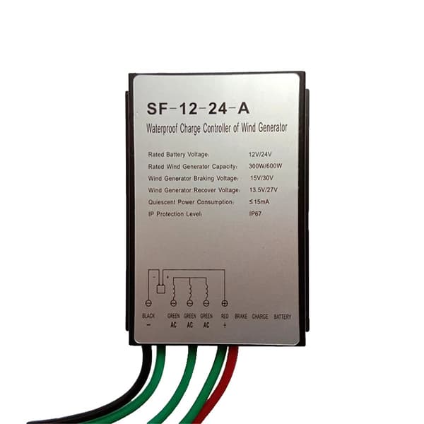 Vindgenerator Ladecontroller, Maksimal Strøm 30A, Automatisk Regulering, 5 PCS, 12V 24V Auto