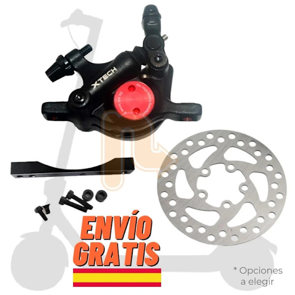 XTECH Puolihydraulinen Jarrusatulasarja, 120mm levy, yhteensopiva Xiaomin M365/1S/Pro 2 kanssa.,Musta levy 120mm Kit black disc 120mm Kit black disc 120mm