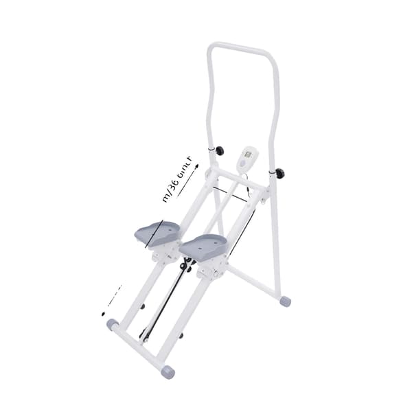 Trappe Stepper, 150kg Kapacitet, LCD Skærm, HVID