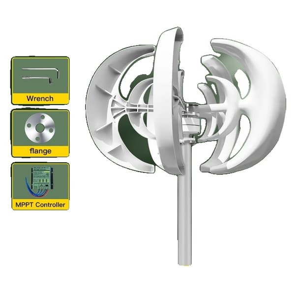 Vindkraftgenerator, Hög effektivitet, Mångsidiga tillämpningar, 12V, Gratis Mppt Controller, 1000W