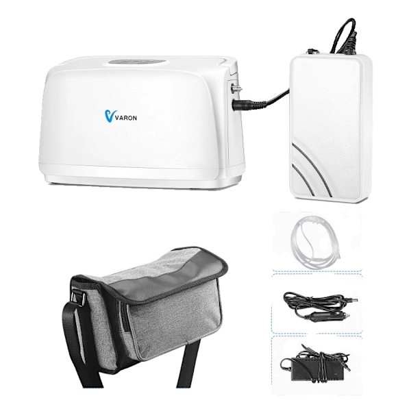 Bærbar Oxygen Koncentrator, 3L/min Flow, 32.5%±2.5% Oxygen Koncentration,03, EU Stik 03 03