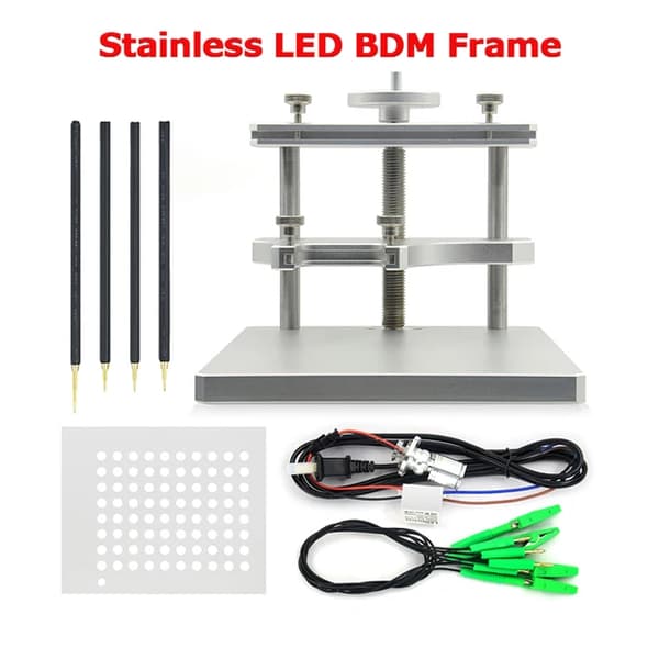 ECU Programmer, 22 PCS Adaptere, Nem Installation, Rustfrit LED-ramme