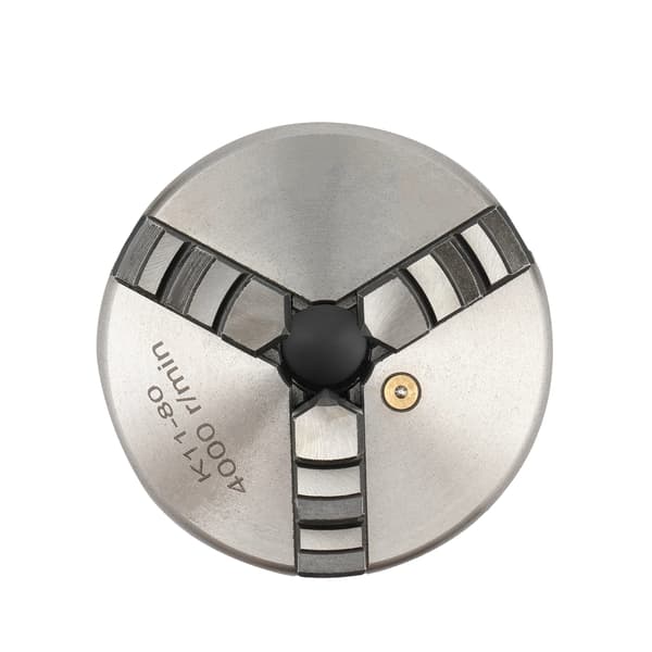 Svarvchuck, 3-käftad självcenrerande, hög RPM, Silver