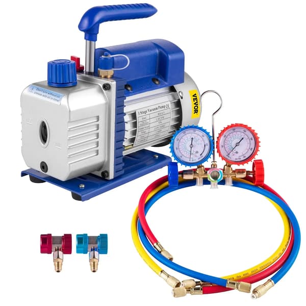 Imupumppu, 4.8 CFM virtausnopeus, ergonominen kahva, 1.8CFM 1-4HP Mittari