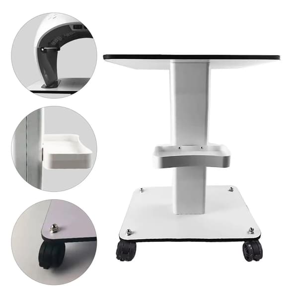 Salonvogn, Rummelig Design, Holdbar Konstruktion, HVID