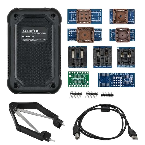 Universel Programmer, Understøtter 34000+ IC'er, Letvægtsdesign, T48 Fulde Adaptere