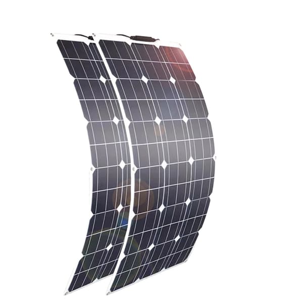 Flexibel solpanel, hög effektivitet, vattentät kopplingsbox,200w 2st 100w kit