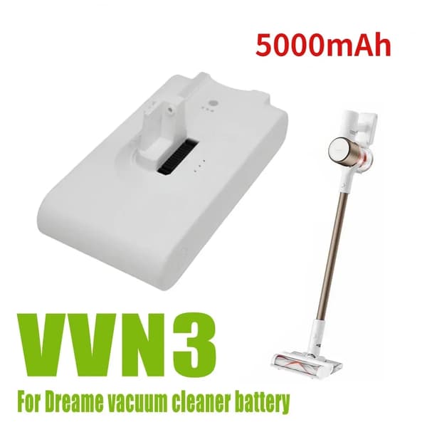 Vaihtobatteri Dreame-imurille, 5000mAh kapasiteetti, 25.2V jännite, VVN3