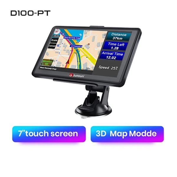 Bil GPS Navigation, 7 tommer Touch Screen, Gratis kortopdateringer, 7 tommer 7inch