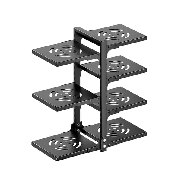 Køkkenrække Organizer, Multi-Lag Design, Justerbar Konfiguration, sort