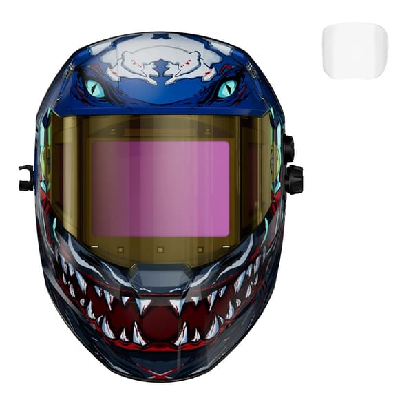 Svetsmask, Auto-Dunkel, Solenergi, Rasande hajar