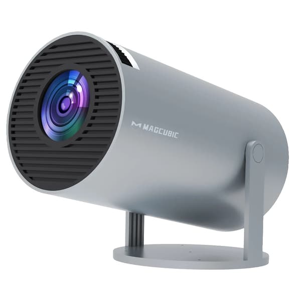 4K Projektor, Android 11 System, 260 ANSI Lumen, HY300-Grå, EU-stik