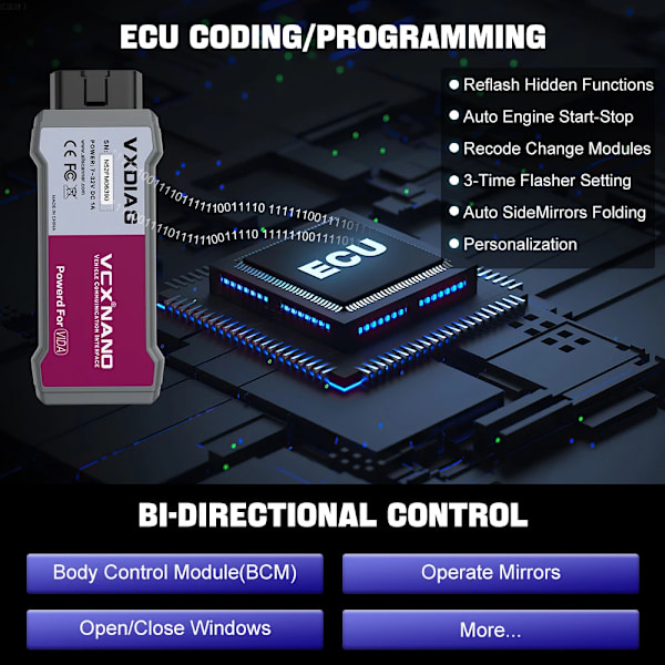 Diagnosetool, ECU-programmering, Fuld systemsdiagnose, NANO NX200 Fuldt Sæt