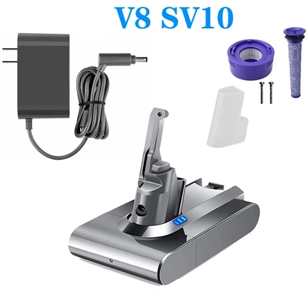 Dyson-imurin vara-akku, 6000mAh kapasiteetti, täysin yhteensopiva V8 set V8 set