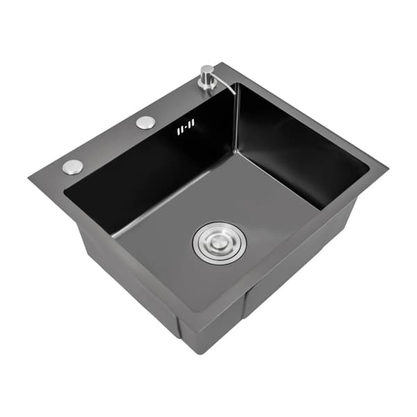 Køkkenvask, Indbygget Design, Støjdæmpning, sort