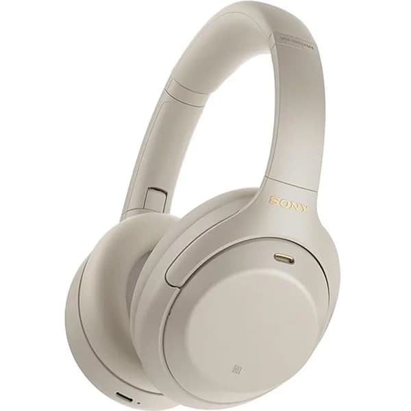 Trådlöst brusreducerande hörlurar, aktiv brusavkänd, Bluetooth,Silver