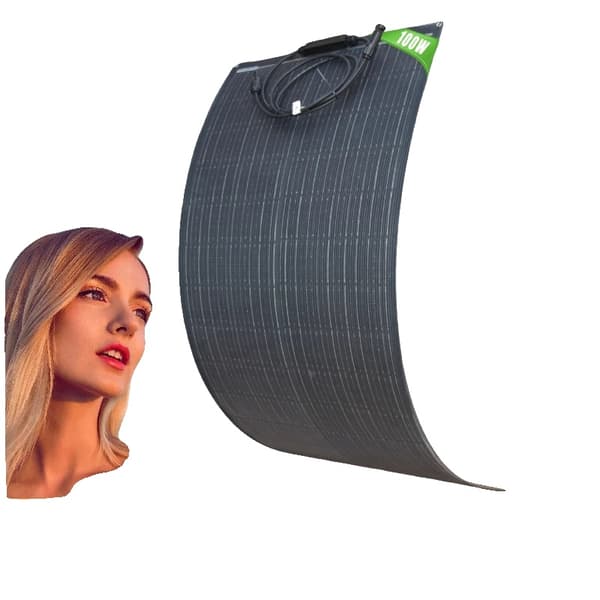 Solpanel, Fleksibelt Design, Høj Effektivitet, 1PCS  100W