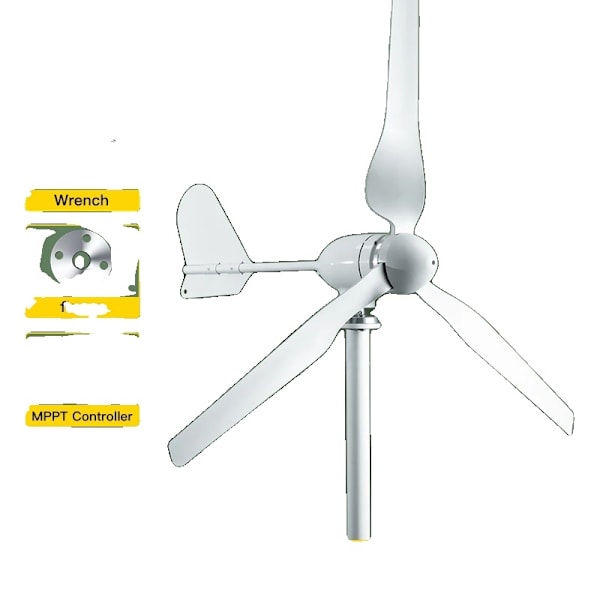 5000W Vindturbingenerator, Hög Effektivitet, Hållbar Konstruktion,2KW Med Kontroll, 48V 2KW With Controller 2KW With Controller