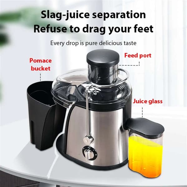 Centrifugaljuicer, 400W effekt, dubbel hastighet, 220V, EU