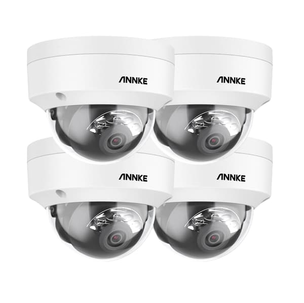Säkerhetskamera, 12MP HD, människa- och fordonsdetektering, IP67 vattentålig, 4Pcs-b