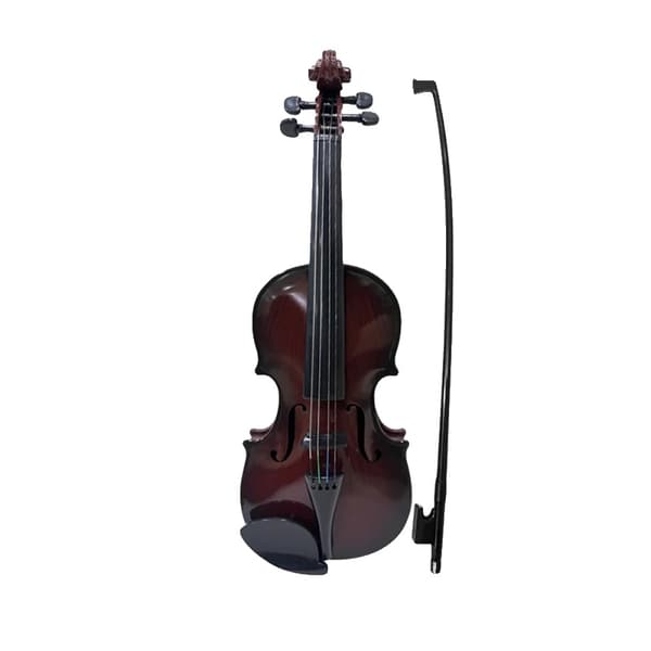 Violin, Justerbara Strängar, Elegant Design, Mörkbrun