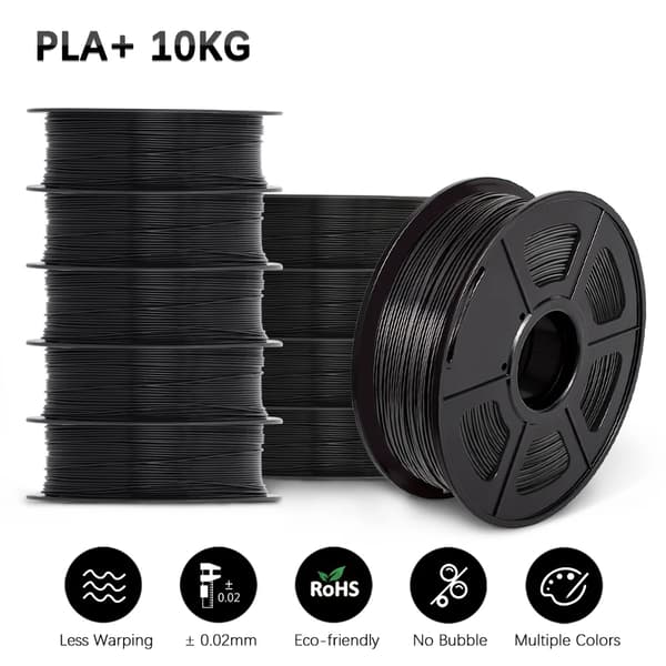 3D-skrivarfilament, PLA-material, 1,75 mm diameter,PLA PLUS Svart