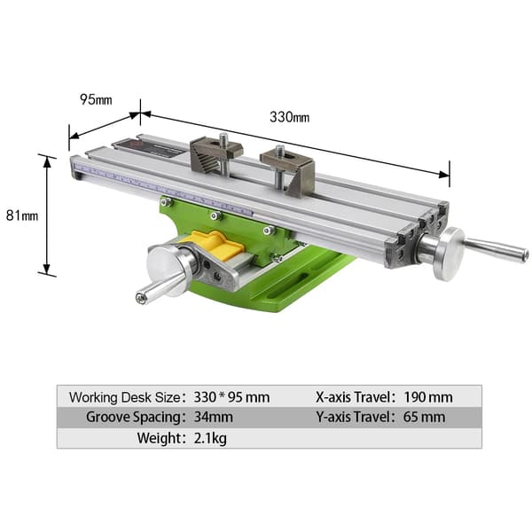 Mini Precision Milling Machine Worktable, Anpassningsbar Design, Hållbar Konstruktion