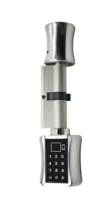 Smart dörrlås, TUYA App-integration, fingeravtrycksigenkänning, Silver, 80mm